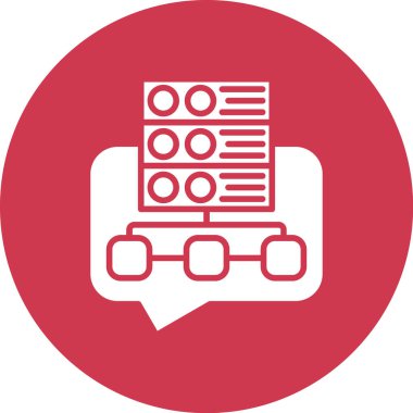 Sohbet simgesinin vektör illüstrasyonu