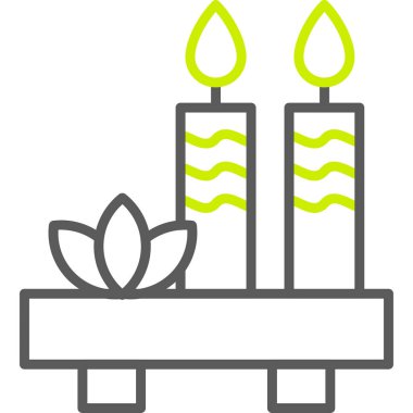 Mum simgesi vektör illüstrasyonu