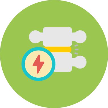 Bir güç simgesinin vektör illüstrasyonu