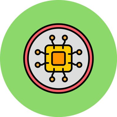 Her Kullanım için Simge Çipi, Basit Vektör Simgesi