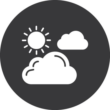 Bulut. Web simgesi basit illüstrasyon