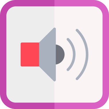 Hoparlör ses ayarı vektör simgesi