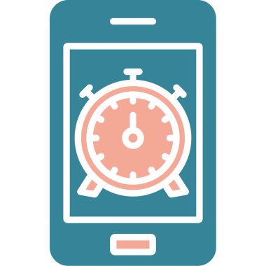 akıllı saat simgesi, basit vektör illüstrasyonu