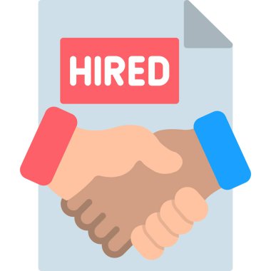 Bir iş simgesinin vektör çizimi. iş görüşmesi kavramı.