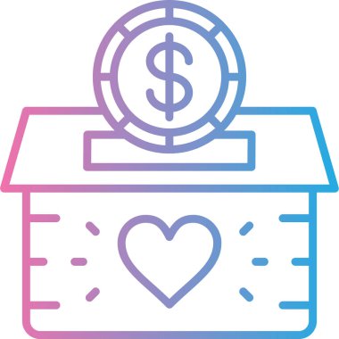 Para için. Web simgesi basit illüstrasyon