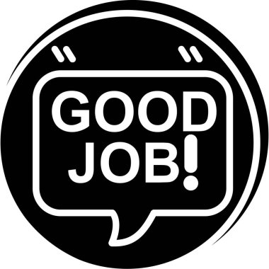 iyi iş damgası siyah