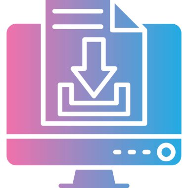 Belge. Web simgesi basit illüstrasyon