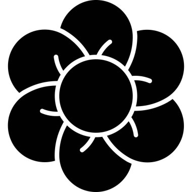 çiçek simgesi vektör illüstrasyonu