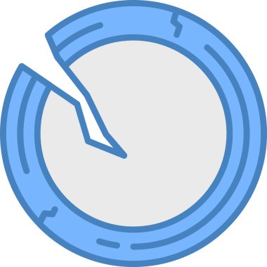 Dairesel testere simgesi, vektör illüstrasyon tasarımı