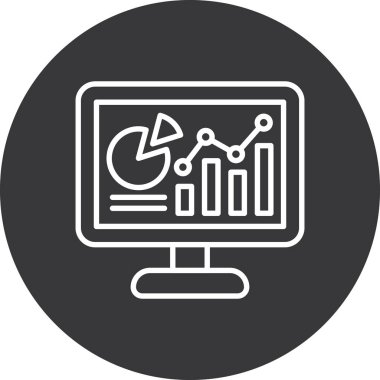 İş ve finans simgesinin vektör illüstrasyonu