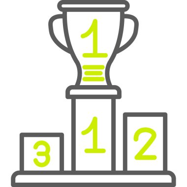 kupa simgesi, vektör çizimi