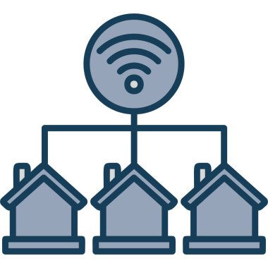 WiFi sinyal izole simgesi