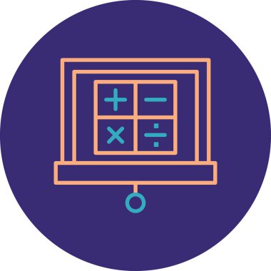 Modern eğitim ikonunun vektör illüstrasyonu