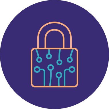 Modern simge vektör illüstrasyonunu kilitle