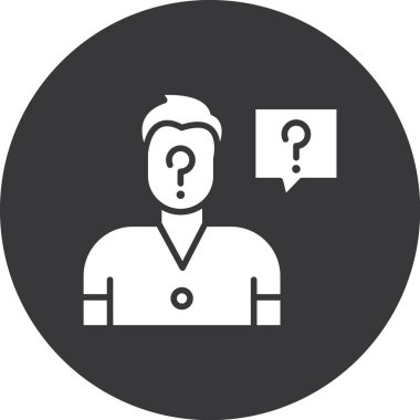 soru işareti simgesi, vektör illüstrasyonu