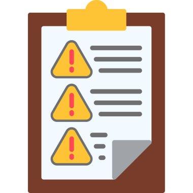 Uyarı hata vektörü simgesi