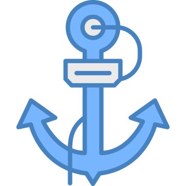 anchor simgesi, modern basit illüstrasyon tasarımı