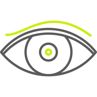 Göz simgesi, vektör illüstrasyonu