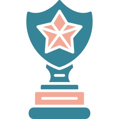 Ödülü Kupası simge vektör çizim