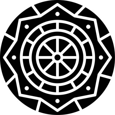 siyah-beyaz desen vektör çizim