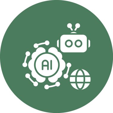 robot ikon vektör illüstrasyonu