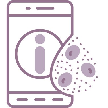 Bir telefon vektör simgesi