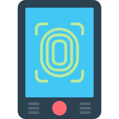 cep telefonu web simgesi basit illüstrasyon