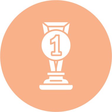 Ödül kabı vektör simgesi modern basit vektör illüstrasyonu