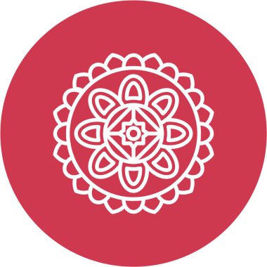 çiçek simgesi, vektör illüstrasyonu