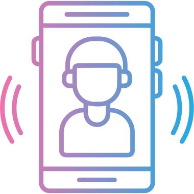 Doldurulmuş dış hat biçiminde çağrı merkezi müşteri simgesi