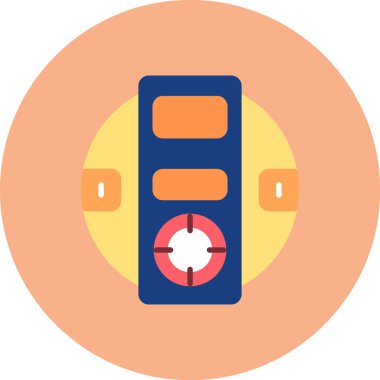 Pil. Web simgesi basit illüstrasyon