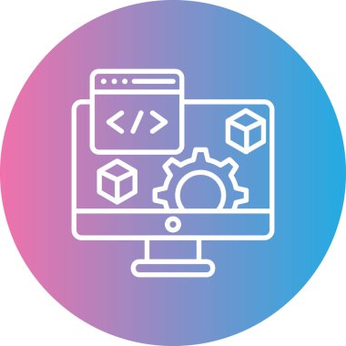 seo modern simgesinin vektör illüstrasyonu