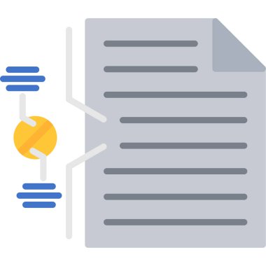 Dosya düz vektör simgesi