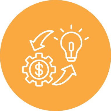 Dolar simgesi vektör illüstrasyonu