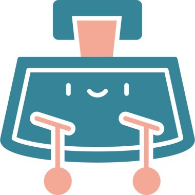 Mobilya simgesinin vektör illüstrasyonu