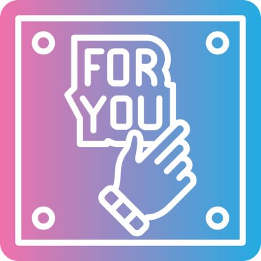 el simgesi vektör illüstrasyonu