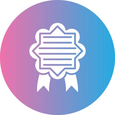 Rozet. Web simgesi vektör illüstrasyonu