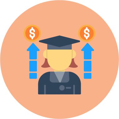 Eğitim simgesi vektör illüstrasyonu