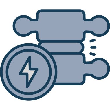 Elektrikli araba ikonu. Web tasarımı için basit elektrikli araba vektör simgeleri çizimi