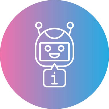 Robot simgesinin vektör illüstrasyonu