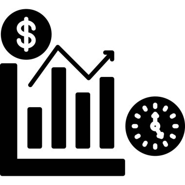 Grafik ve pasta grafiği simgesi, vektör illüstrasyonu