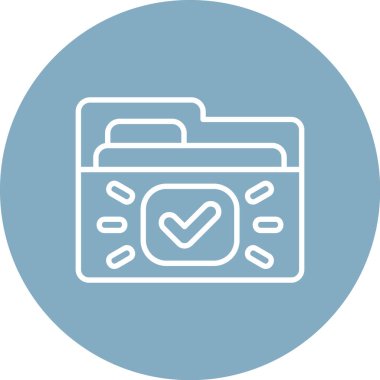 Kontrol simgesinin vektör illüstrasyonu