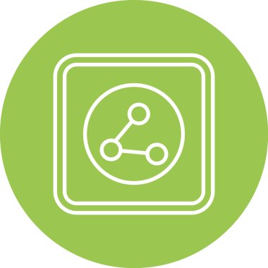 eşsiz paylaşım vektör çizgisi simgesi