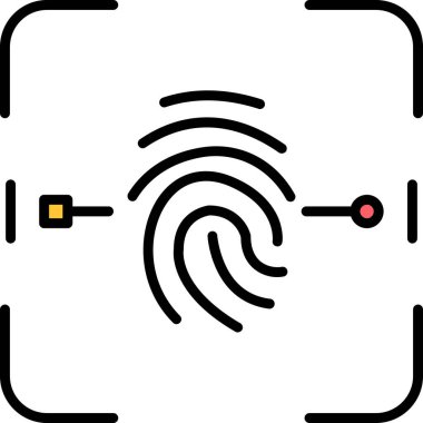 parmak izi simgesine ana hat biçiminde eriş