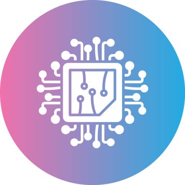 devre kartı simgesi vektör illüstrasyonu