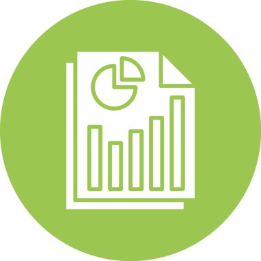 Veri analiz simgesi, vektör illüstrasyonu