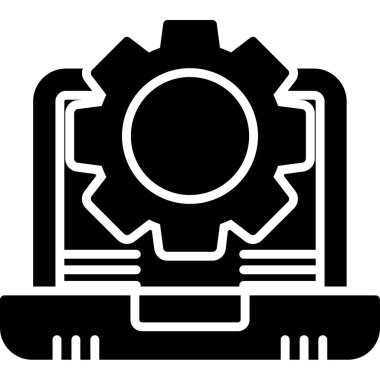 dişli simgesi vektör illüstrasyonu