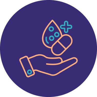 Bir simgenin vektör illüstrasyonu