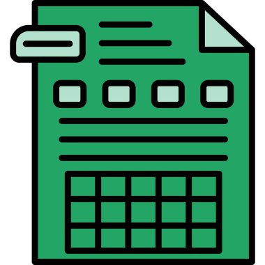 Dosya. Web simgesi basit illüstrasyon