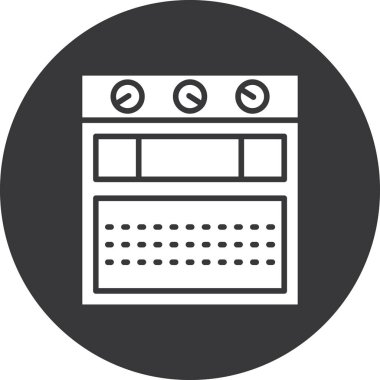 Mutfak fırını. Basit resimleme